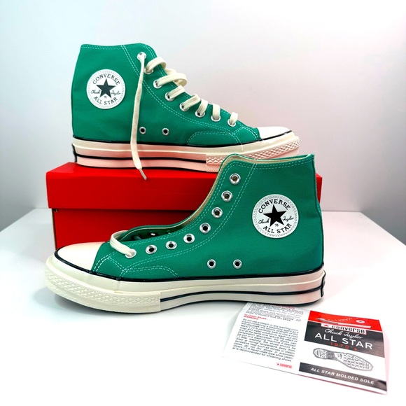 Converse Green Chuck 70 Hi Vintage Canvas Midnight Clover Sneakers 168508C  NWT